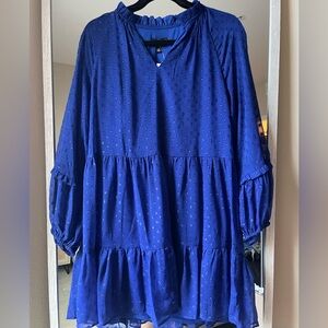 MSK Cobalt Blue Tiered Dress